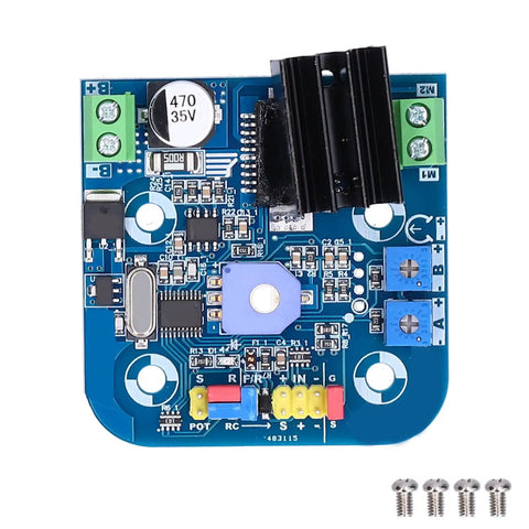 Beefy High Power Servo Control Board 12V To 24V For Remote Control Systems, 180 Kg.Cm Torque, 300 Degree Rotation, Stays Strong Under Load, Ideal For Robotic Projects, DIY RC Builds, And Heavy Duty Motion Control. Blue PCB with heat sink