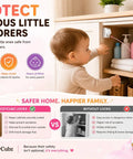 Magnetic Cabinet Locks For Kidproofing 12 Locks And 2 Keys No Tools Required Easy Install Hidden Safety Latches infographic