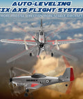 P51 Foam Glider RC Plane For Kids And Beginners With 2.4GHz 3 Channel Remote And 6 Axis Gyro flying in the sky