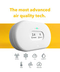 Battery Powered Indoor Air Quality Monitor With Wi Fi Connectivity For Radon PM2 5 CO2 VOC Humidity Temperature And Air Pressure Real Time Readouts