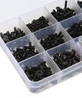 522Pcs RC Screw Kit Stainless Steel Universal Fastener Hardware Set For Beefy Heavy Duty RC Cars And Trucks Repair And Maintenance Upgrade Comes With Flat Head And Round Head Screws Nuts And More, organizer box