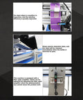 Hassle Free Automatic Desktop Conveyor Labeling Machine 110V Belt Feed Sticker Applicator showing photo-electric detection system.