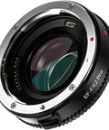 EF To Fuji X Mount Pro Lens Adapter With Autofocus, Focal Reducer And Speed Booster, angled view showing connector details.