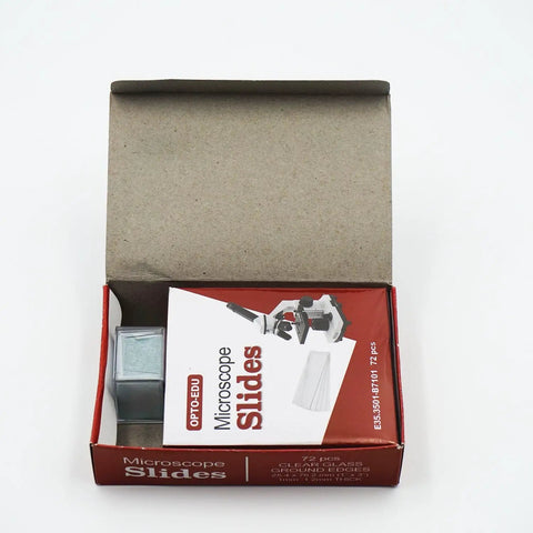 Pre Cleaned Microscope Slides And Cover Slips Set With 72 Blank Glass Slides 1 X 3 X 0.04 In And 100 22mm X 22mm Square Cover Glass Slips For Education Lab Work Optical Grade Glass Ready To Use, boxed set