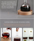 Skip The Coffee Shop Line With This Adjustable Cold Brew Drip Tower Featuring A Precision Flow Valve And Durable Heat Resistant Stainless Rack For Silky Homemade Sips. Solid wood base with 32mm thickness supports the borosilicate glass.