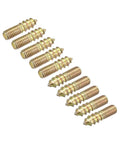 Double Ended Dowel Screws For Wood And Furniture M6 To M10, Zinc Plated Carbon Steel, Grade 4.8 Strength, Wood Thread On One End And Machine Thread On The Other, Ideal For Strong Timber Joints, Pre Drill Guidance, Packs From 8 To 120 Pieces