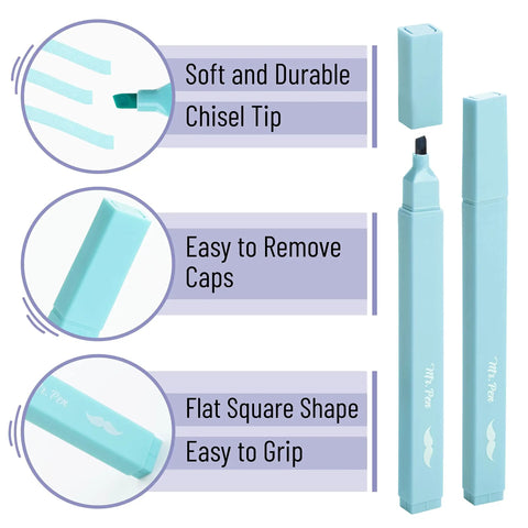 No Bleed Highlighter Set In 8 Pack Candy Colors With Chisel Tips For Journaling And Note Taking Fast Dry Highlighting