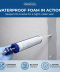 Using 10 Ft Fast Set Concrete Crack Repair Kit With Polyurethane Injection System for foundation and basement wall sealing