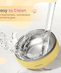 Built Tough Double Wall 304 Stainless Steel Chow Bowl For Small Dogs And Puppies with water splash, 12 ounces size.