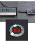 7 Bit LCD LP02 Digital Magnetic Scale Kit For Milling, Grinding, Stone And Wood Cutting Machines, backlit readout, sensor, 6m coil