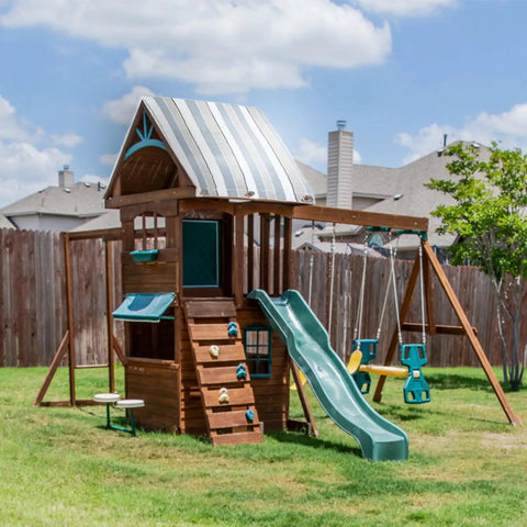 All Season Protection 43 By 90 Inches Swing Set Canopy Replacement Tarp Made From Waterproof 600D Oxford Cloth For Backyard Playsets