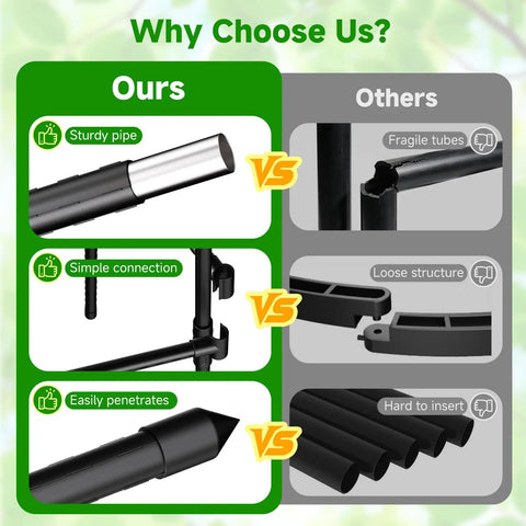 Comparison of sturdy Obelisk Trellis For Climbing Plants Outdoor Garden Support 63 Inch vs fragile alternatives.