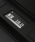 Display panel showing weight measurement of 18.0 for Automatic Coffee Bean Dispenser Countertop Auto Calibration Dual Weight Presets.