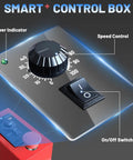 Electric Honey Extractor For 4 And 12 Frame Sets With Protective Cover And 2nd Gen Intelligent Control dial and switch