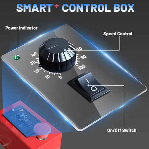 Electric Honey Extractor For 4 And 12 Frame Sets With Protective Cover And 2nd Gen Intelligent Control dial and switch