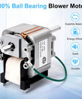 Draft Inducer Motor Kit For Furnace Replacement 318984 753 HC21ZE117 showing ball bearing design and features