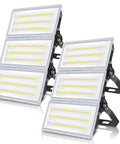 Beast Mode 300W LED Flood Light For Outdoors, 30,000 Lumens Stadium Lighting, 7000K Daylight, IP67 waterproof, dual-panel design.