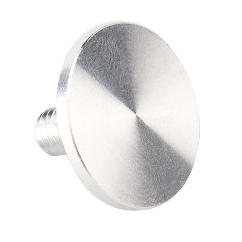 Close-up of a knurled aluminum welding helmet fastener showing durable construction for pipeliner style flip hood replacement