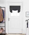 Blackout Door Curtain Panel For Front Door And Small Windows, Thermal Insulated Privacy And Light Blocking, One 26x40 Inch Panel In Dark Grey