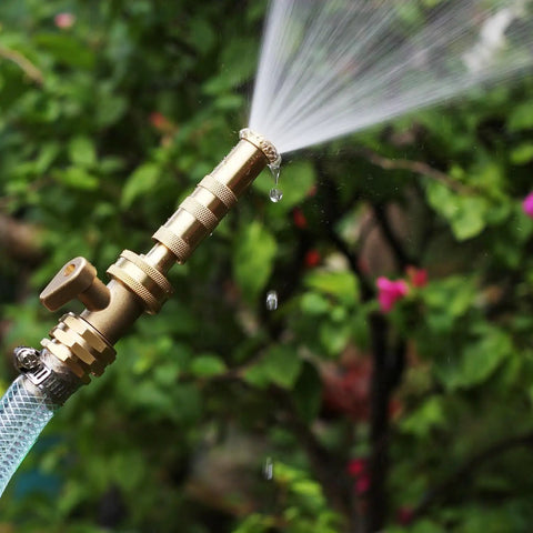 Heavy Duty Brass Garden Hose Shut Off Valve 3 Quarter Inch Male To Female Connector Set for Easy Watering in garden