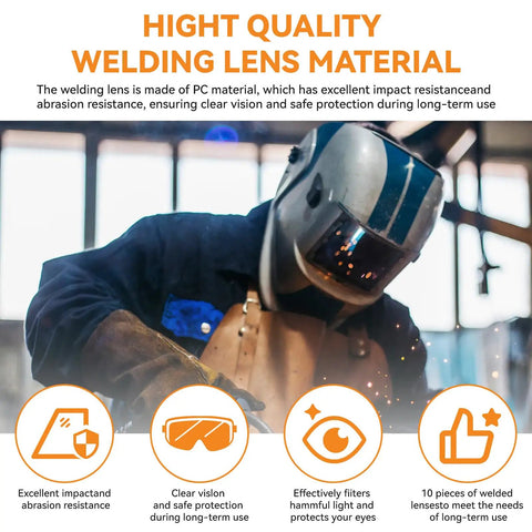 Welder using Front Cover Replacement Lenses Pro Grade For T94 T94i And T94-ARC Welding Helmets Fits Model 260482 260483 Shields