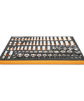 85 Piece Three Eighth Inch Drive Master SAE Socket Set In Foam Tray, showing organized sockets in orange tray.