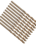 Hardened Cobalt High Speed Steel Drill Bits Kit For Stainless Steel And Cast Iron With Twist Shank Design, set of drill bits