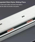 Heavy Duty Undermount Drawer Slides With Soft Close Full Extension Hidden Bottom Mount Installation nylon detail