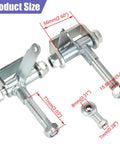 Go Kart Steering Spindle Bracket Set With Five Eighths Inch Axle And Rod End Ball Joint, Three And Three Quarters Inch Mount