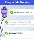 Two Pack Dyson V11 And V15 Vacuum Filter Replacements showing compatible models and part numbers