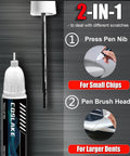 Honda Platinum White Pearl NH883P Touch Up Paint Kit With 2 In 1 Scratch Remover Pen, instructions for use on chips and dents
