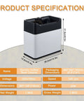 Reliable Automatic Electric Coffee Knock Box Engineered For Hassle-Free Espresso Filter Washing dimensions and specifications overview.