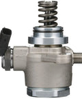 Frame Mounted Mechanical Fuel Pump With Included Gaskets For Rock Solid Engine Performance And Hella Reliable Under Hood Replacement Parts That Deliver Smooth Throttle Response For Everyday Drivers, side view showing fittings and spring.