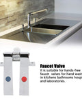 Brass Knee Valve Pedal Faucet With Self Closing G1/2 Threads, Hands Free Non Contact Water Flow For Kitchens Bathrooms Hospitals
