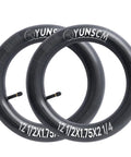 Two Pack 12 1/2 Inch Bike Tubes For Road, Mountain And Kids Bikes Sized 12.5X1.75/2.25, SV32mm Schrader Valve Inner Tubes