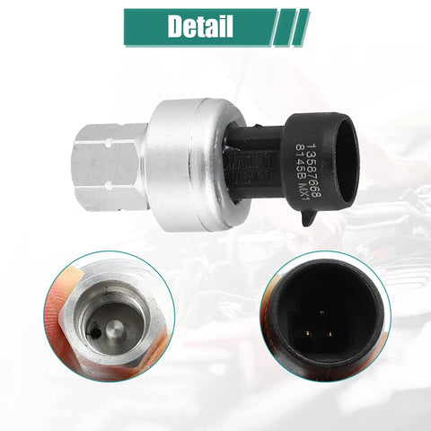OE Grade AC Pressure Sensor Switch And Air Conditioner Clutch Cycle Switch With OE Numbers 13587668 close-up view
