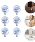 40 Piece Adjustable Furniture Feet Levelers For Cabinets And Garden Furniture, M6 Threaded PVC and Metal, Anti Wobble Scratch Resistant
