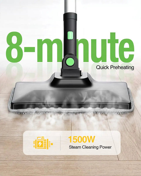 Heavy Duty TaskStar Steam Cleaner With High Pressure For Cleaning Floors And Greasy Grills Powerful 1500W Hot Steam Machine with quick preheating feature.