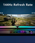UltraWide 49 Inch Curved Monitor With 32 By 9 Aspect And 1800R Radius 3840x1080 144Hz HDR400 in gaming setup