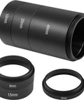 Astronomy T2 Extension Tube Kit For Cameras And Eyepieces With 5mm 8mm 10mm 15mm 20mm 40mm Spacers M42x0.75 Metal Threads