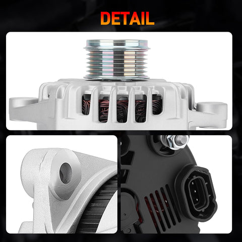 Close-up details of 12V 150A Drop-In DIY Friendly Car Alternator Replacement For Kia Optima 2014 2015 Sorento 2012 2014
