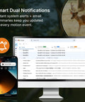 Smart dual notifications from the Extra Trail Cam For Wildlife Viewing And Yard Patrol with alert icons and email updates.