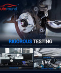 Ready Bolt Front Steering Knuckle Assembly For Ford Ranger 2001 2009 RWD Pickup Truck With Front Coil Springs, close-up view of testing setup.