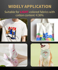 Sublimation Paper 8.5x11 Inch 110 Sheets For Sublimation Printers And Inks Fast Dry With 98 Percent Transfer Rate on light fabric.