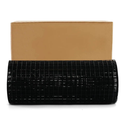 24-Inch By 50-Foot 16 Gauge Hardware Cloth With Black Vinyl Coating Welded Wire Mesh Roll for Home and Garden