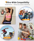 Image of Phone Tripod Kit With Wireless Remote used for selfies, vlogging, video recording, and live streaming with phones and cameras.