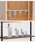 304 Stainless Steel C Clamps Set 20mm Mini Tiger Clamps for Woodworking shown mounted on wooden and metal surfaces