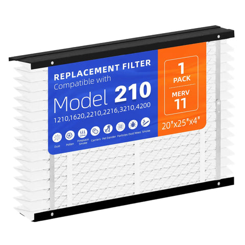 1 Pack 210 Replacement Filter For 210 Series Whole House Air Purifiers, Fits 1210 1620 2210 2216 3210 4200 Models, MERV 11 HVAC Furnace Filter, 20x25x4, Easy Install, Keeps Your Indoor Air Fresh And Clean