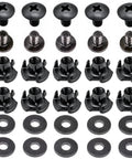 Black Three Prong T Nuts Binding Post One Quarter Inch By Eight Thirty Two Thread For Leather Gun Knife And Tool Holster Making