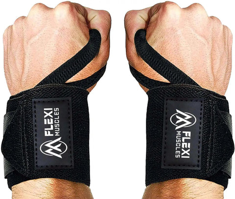 Built Tough Heavy Duty Wrist Wraps With Secure Thumb Loops For Weightlifting Highly Adjustable Support To Keep Wrists Locked In During Baller Powerlifting Sessions